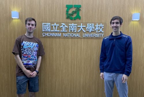 2023 CLS students: Blake Levins, left, and Ryan Rohrbach